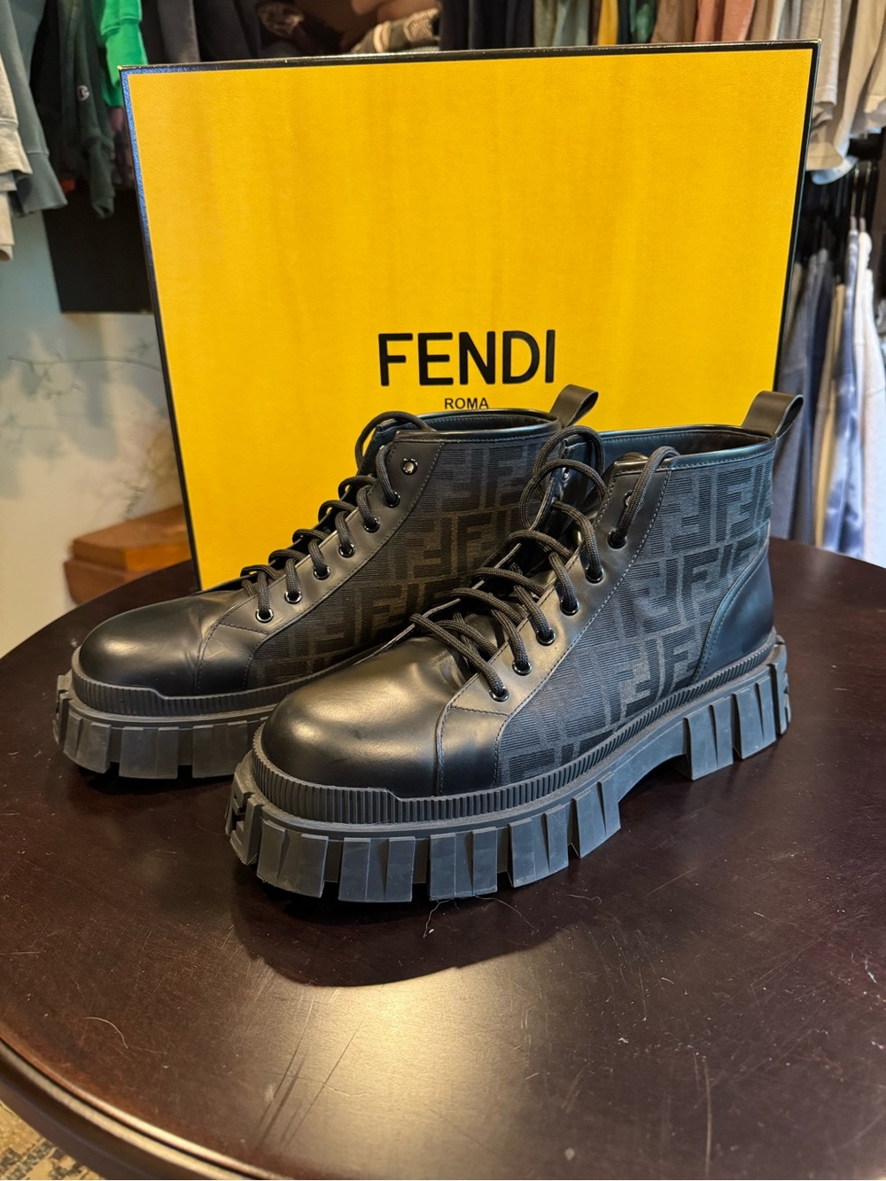 Men’s Fendi Force Biker Boot size 12
